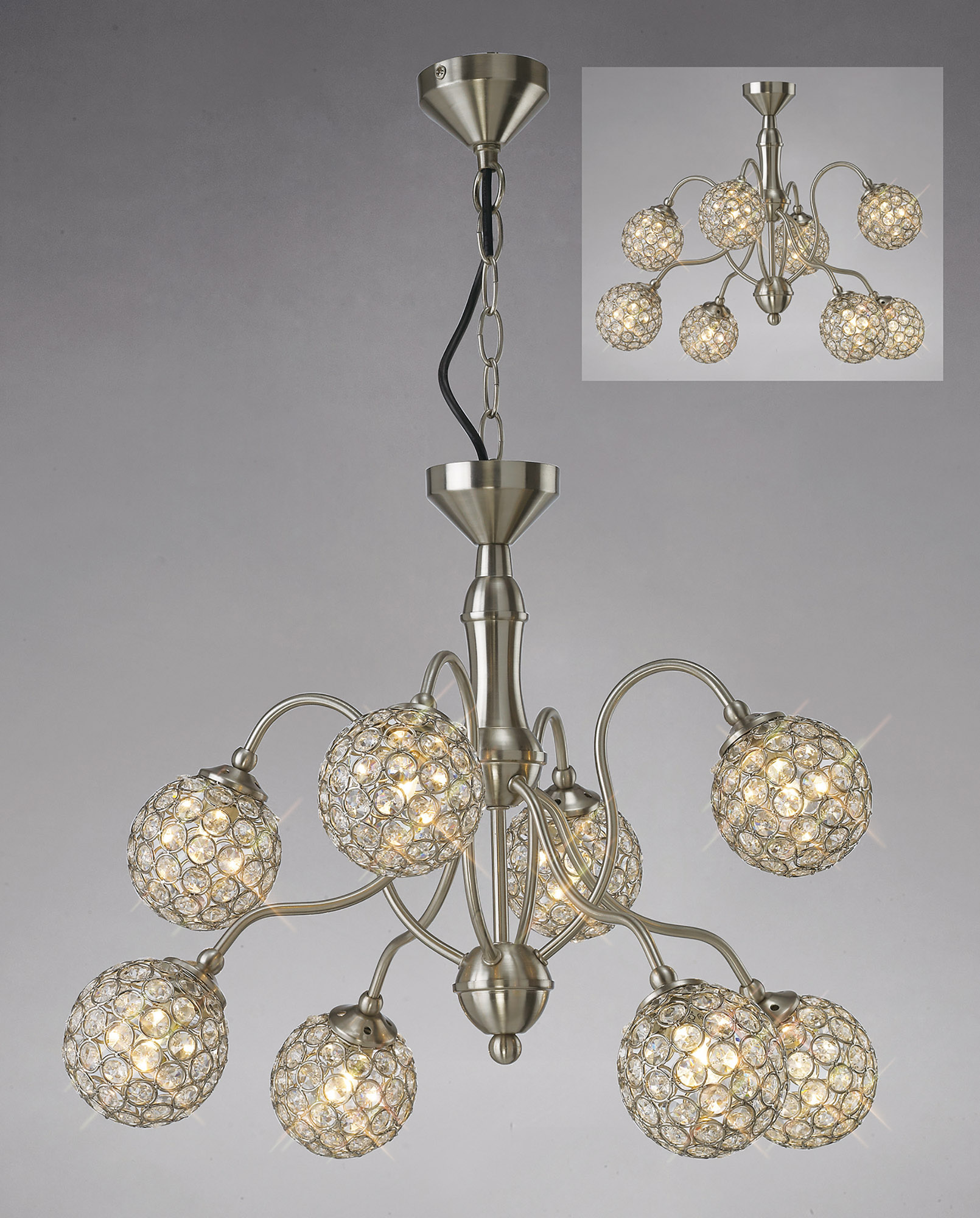 Apollo Crystal Ceiling Lights Diyas Multi Arm Crystal Fittings Apollo Crystal Ceiling Lights Diyas Multi Arm Crystal Fittings